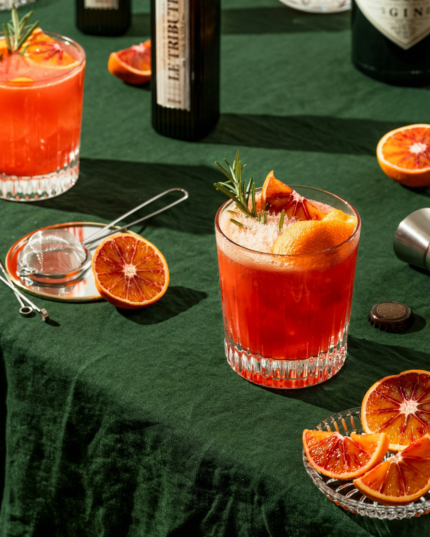 Signature Drink mit Blutorange